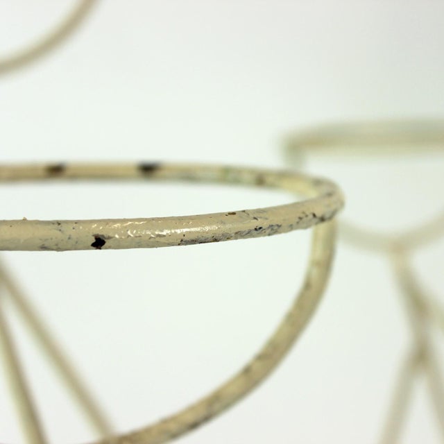 Large Mid-Century Modern Steel Plant Holder Stand, Czechoslovakia, 1960s For Sale - Image 9 of 12