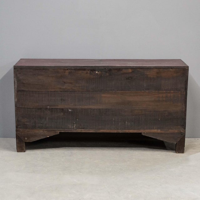 Antique Early 1900s Chinese Red & Gold Painted Dongbai Sideboard For Sale - Image 10 of 12