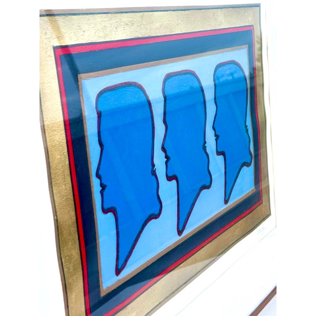Signed David Oravez “Les Trois Graces” Mixed Media Spray Paint Print – Boise Artist For Sale - Image 9 of 12