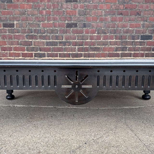 Mid-Century Modern Large Mid-Century Modern Mosaic Tile Top Coffee Table, Designer Unknown For Sale - Image 3 of 9