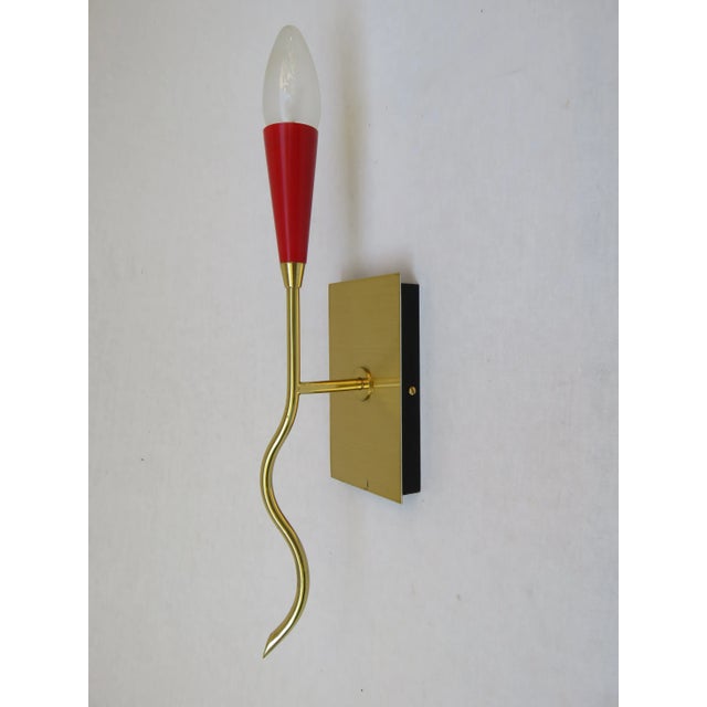 Metal Italian Wall Lamps from LUX S.R.L., 1950s, Set of 2 For Sale - Image 7 of 14