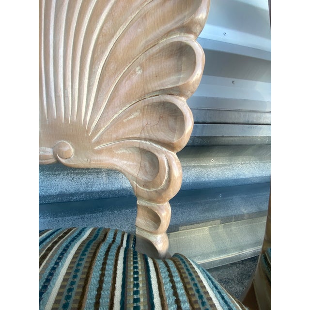 1970s Venetian Grotto-Style Scalloped Shell-Back Dining Chairs For Sale - Image 11 of 12