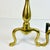 Mid 20th Century Mid-Century Traditional Federal Arts & Crafts Brass Andirons - A Pair For Sale - Image 5 of 12