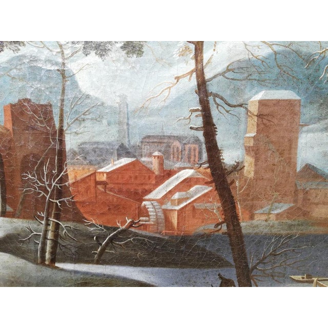 Flemish School Artist, Landscape, 17th Century, Oil on Canvas, Framed For Sale - Image 6 of 14
