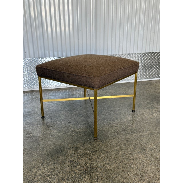 1950s Paul McObb for Calvin Brass Stool For Sale In Miami - Image 6 of 7