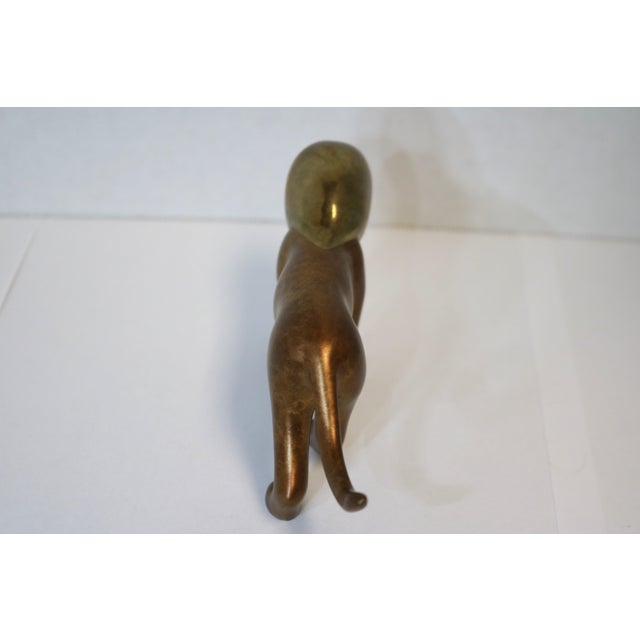 Loet Vanderveen Late 20th Century Loet Vanderveen Bronze Lion Sculpture Signed #137/1750 For Sale - Image 4 of 7