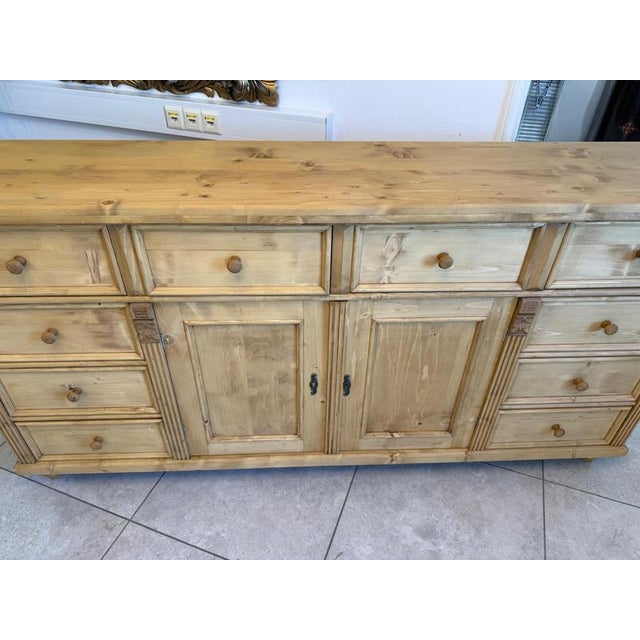 2000 - 2009 Rustic Farmhouse Chest of Drawers in Pine For Sale - Image 5 of 15