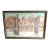 1950s Skyline Cityscape Oil on Board Painting, Framed For Sale