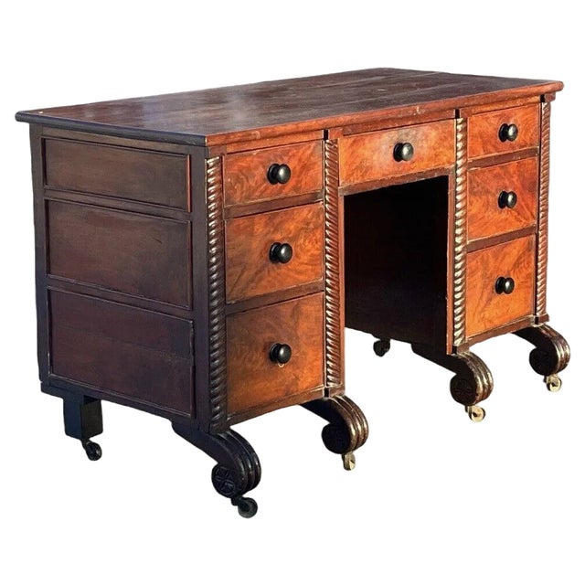 Victorian Desk in Mahogany For Sale