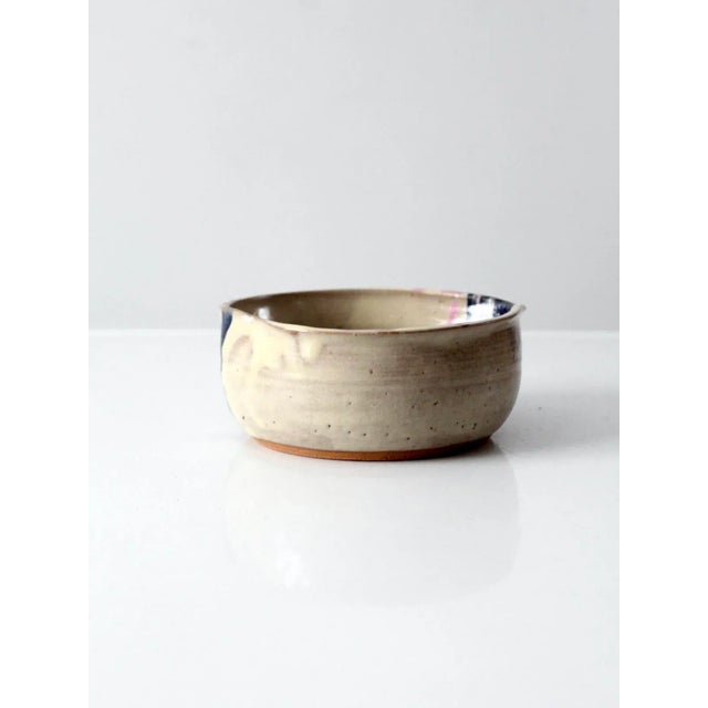 Vintage Heart Shaped Studio Pottery Bowl For Sale - Image 6 of 10