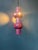 Ceramic Vintage Pink-Purple Ceramic Pendant Lamp, West Germany For Sale - Image 7 of 13