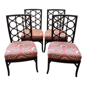 Set of 4 Baker McGuire Laura Kirar Dining Side Chairs