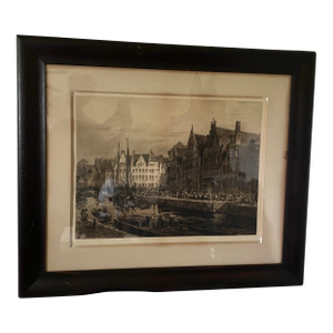 1907 Etching by Axel Herman Haig- Antique Published by R.Dunthorne