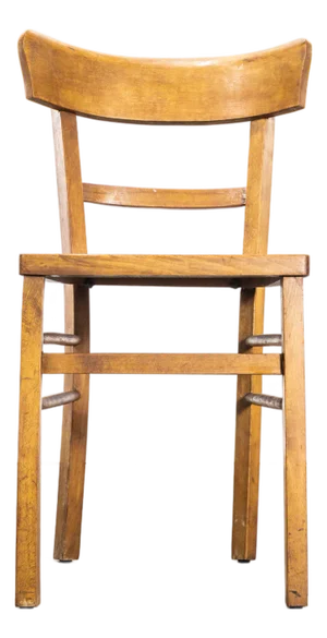 Vintage Oak and Bentwood Café Chair, 1950s