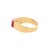 Swedish Mid-Century Modern 18k Gold & Ruby Cocktail Ring Signed Ceson, 1979 For Sale In Philadelphia - Image 6 of 12