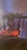 Original oil painting by artist Beverly Dennis, "Red Chair at Stairway". Purchased from Paige Gallery in the 90s. When...