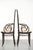 Vintage Long John High Back Armchairs in Curved Wood with Cane Seats from Thonet, Set of 2 For Sale - Image 4 of 13