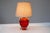 Bright Red Crystal Glass Lamp by Börne Augustsson for Åseda, Sweden For Sale - Image 6 of 16