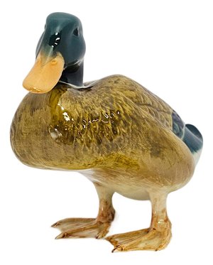 Mid-Century Beswick Model 817 Squatting Mallard Drake by Mr. Watkin