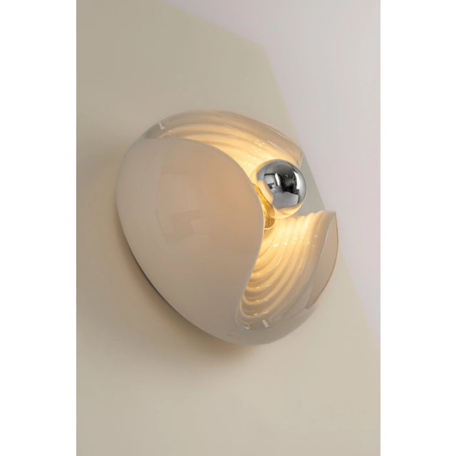 Glass Large Wall Sconce by Koch & Lowy for Peill & Putzler, Germany, 1970s For Sale - Image 7 of 10