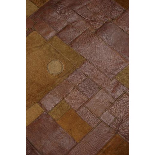 Handcrafted Leather Rug, 1960s For Sale - Image 10 of 12