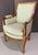 Late 18th Century Petit Bergere, Handcarved Beechwood, New Upholstery For Sale - Image 4 of 10