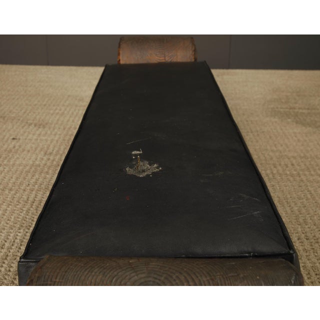 Vintage Mid-Century Tiki Polynesian Carved Wood Bench by Witco, 1960s For Sale - Image 11 of 17