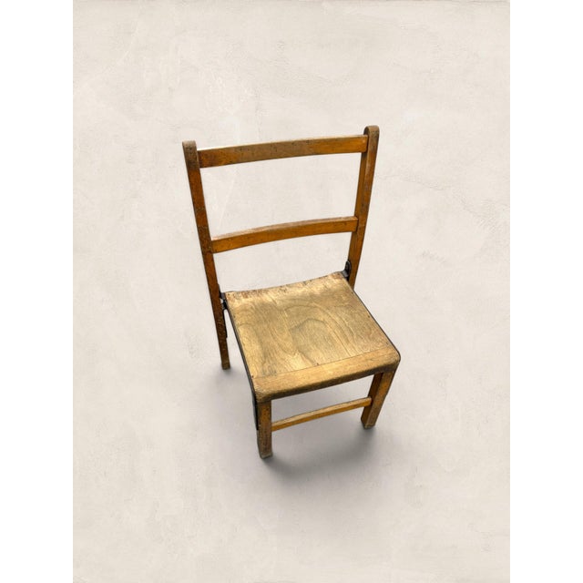 Antique English Pine Children's Chairs, Set of Four For Sale - Image 11 of 18