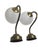 Art Deco Wall Lamps in Metal, Poland, 1950s, Set of 2 For Sale - Image 3 of 8
