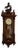 Antique Victorian Carved Walnut Wall Clock, Vienna, Austria, 1880s For Sale