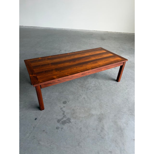 Mid Century Danish Rosewood Coffee and Two Side Tables Set For Sale In Tampa - Image 6 of 11