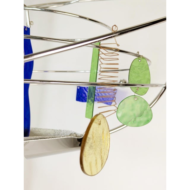 Glass and Chrome Pated Metal Melissa Pendant Light by Toni Cordero for Artemide, 1990s For Sale - Image 16 of 18