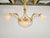 Antique Art Deco Glass and Bronze Chandelier, France, 1930s For Sale - Image 12 of 14