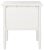 Modern Coastal 2 Drawer 25" H Bamboo Nightstand in White For Sale - Image 4 of 9
