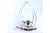 Silver and Acid-Etched Cruet Set, Set of 2, in Good conditions.