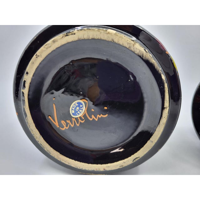 Covered Pot in Black Ceramic by Cesare Verzolini, Italy, 1960 For Sale - Image 11 of 13