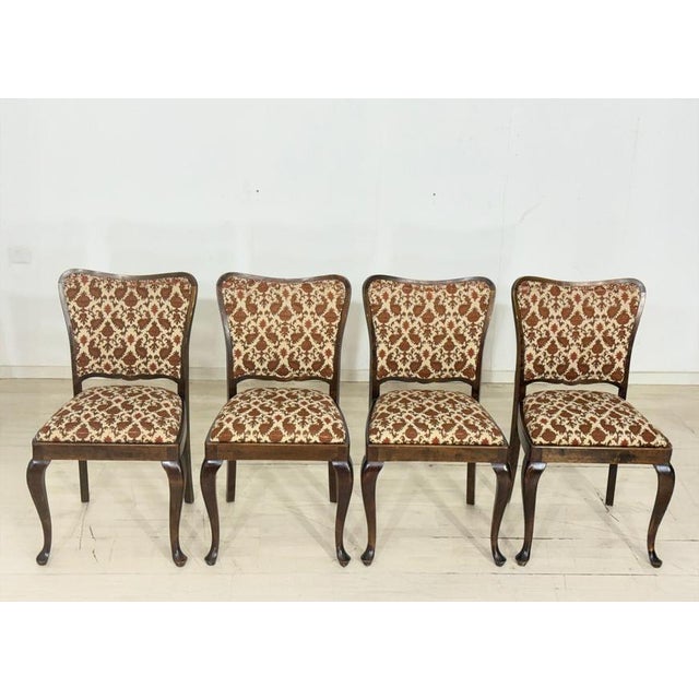 For sale are four very beautiful Chippendale chairs in good condition. 1960s, good condition, walnut, German design....