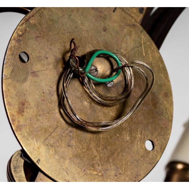 Maison Charles Pair of Maison Charles Brass Palm Leaf Light Sconces - Hollywood Regency For Sale - Image 4 of 4