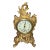 French Style Clock With Gold Finish For Sale
