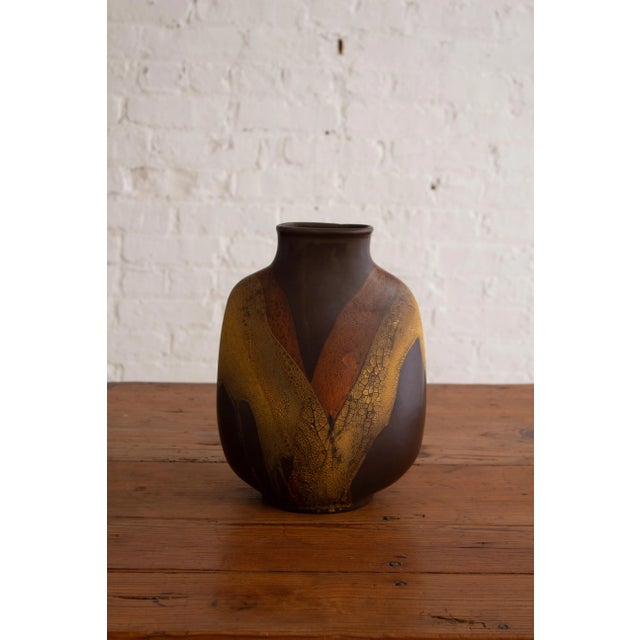 Mid 20th Century Royal Haeger “Earth Wrap” Flask Form Vase For Sale - Image 5 of 13