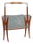 Vintage Magazine Rack in Curved Wood and Glass, 1950s For Sale