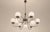 Space Age Chrome and Opaline Glass Chandelier, 1970s For Sale - Image 10 of 10