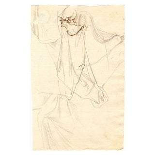 William Lock the Younger, Soldiers in Armour, 1780, Original Graphite Drawing For Sale