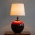 Mid-Century Modern Vintage Black & Red Table Lamp: Mid-Century Modern Accent Lighting For Sale - Image 3 of 4