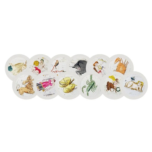 Let the uniqueness of the constellations guide your table décor with the Zodiac Vegan Leather Round Pebble Placemat—where...