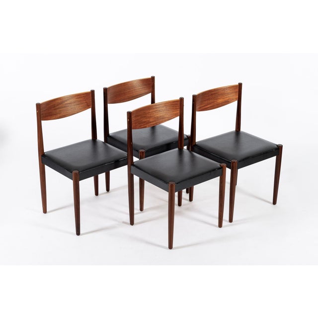 1960s Mid Century Danish Modern Teak Dining Chairs by Poul Volther for Frem Rojle For Sale - Image 5 of 15