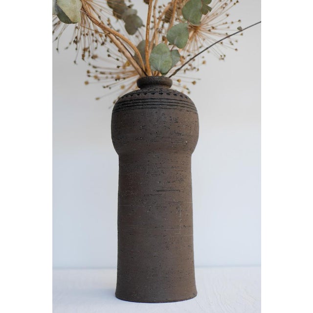 Brutalist Art Ceramic Vase by Inger Persson for Rörstrand For Sale - Image 6 of 15
