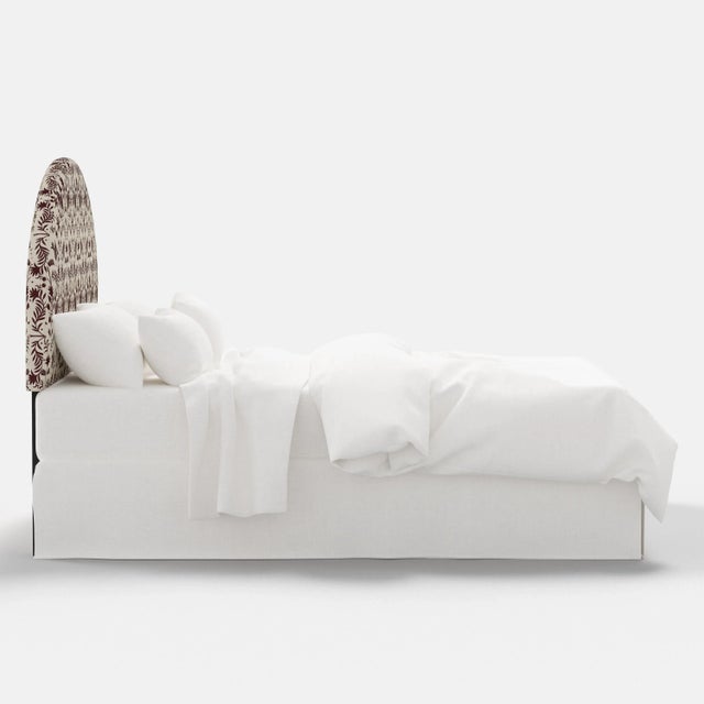 Transitional Monroe Otomi Print Headboard, California King For Sale - Image 3 of 5