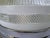 Vintage 1940s Art Deco Clear & White Pressed Glass Chrome Flush Mount Ceiling Light For Sale - Image 9 of 12
