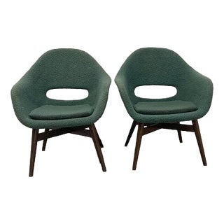Vintage Chairs in Upholstery by Navratil, 1960, Set of 2 For Sale